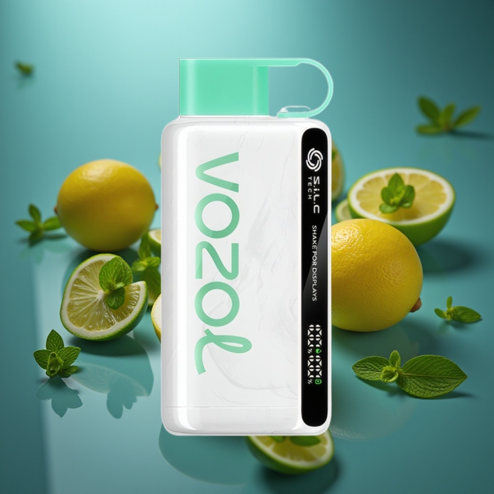 Vozol Star 9000/12000 شيك وشاحن - نعناع ليمون vape supplier Kuwait