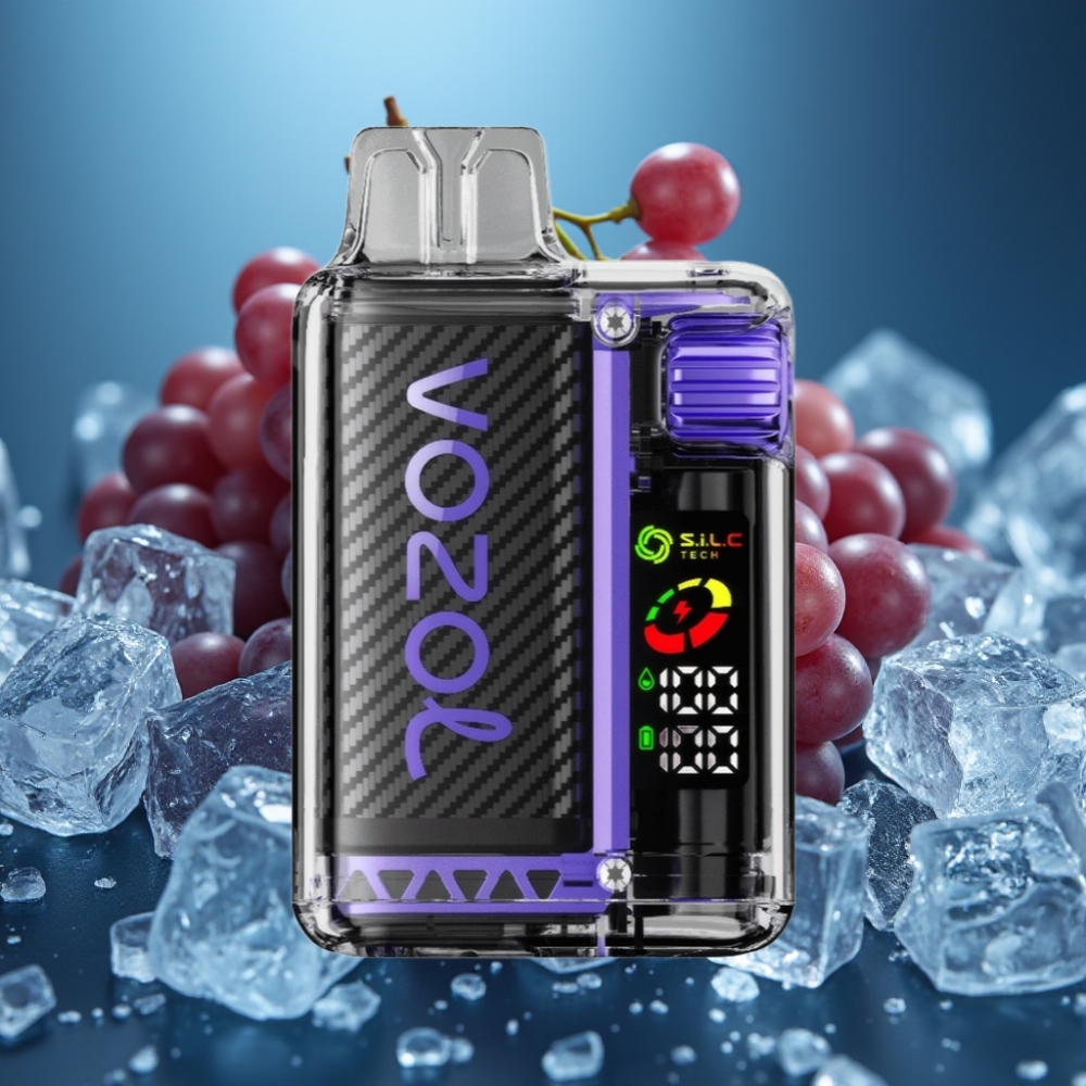 VOZOL Vista 20000 Puffs Grape Ice – 650mAh Battery, 2% Nicotine, S.i.L.C Tech Coil